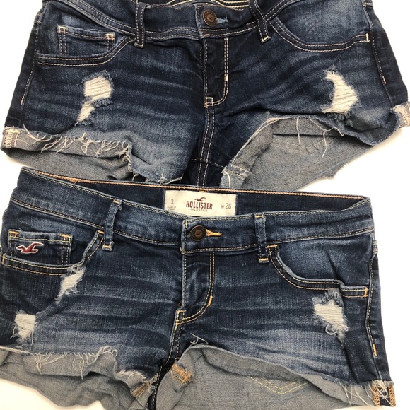 🌊Hollister denim shorts Size 3 -2 pair bundle - Picture 7 of 14